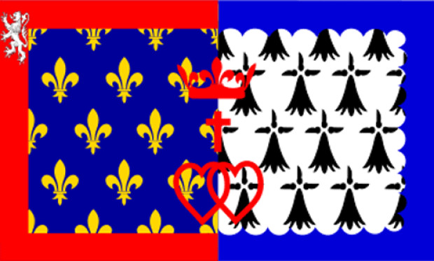 Flag Pays de la Loire, Banner Pays de la Loire