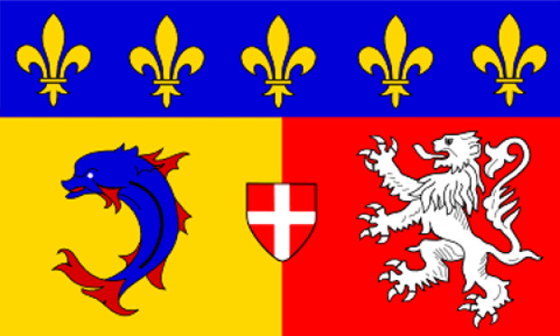 Flag Rhône-Alpes, Banner Rhône-Alpes