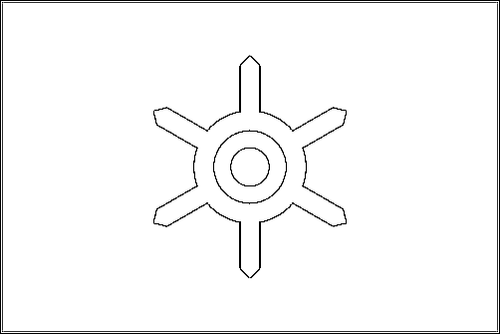 Outline of the flag of Tokyo (city) to color