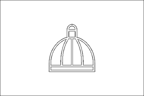 Outline of the flag of Durban to color