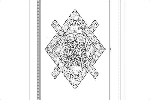 Outline of the flag of Johannesburg to color