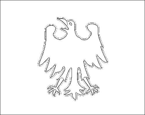 Outline of the flag of Holy Roman Empire (until 1401) to color