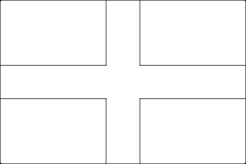 Outline of the flag of Imperial war flag of the Holy Roman Empire (1200-1350) to color