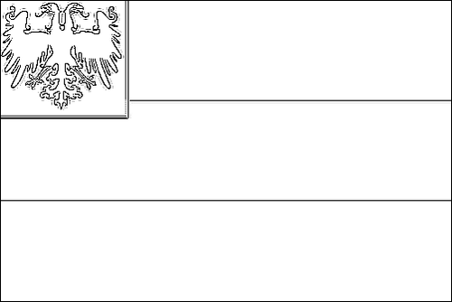 Outline of the flag of Naval war flag of the Imperial Fleet (1848-1852) to color