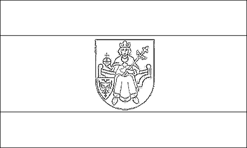 Outline of the flag of Saterland (Seelterlound) to color