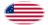 Oval vignette flag of Betsy Ross (USA 1777-1795)