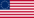 Rectangular flag of Betsy Ross (USA 1777-1795)