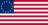 Rectangular flag of Betsy Ross (USA 1777-1795)