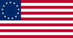 Rectangular flag of Betsy Ross (USA 1777-1795)