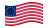 Waving flag of Betsy Ross (USA 1777-1795)