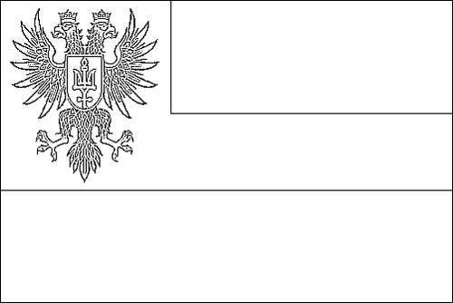 Outline of the flag of Chernihiv to color