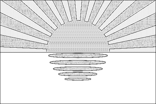 Outline of the flag of Donetsk to color