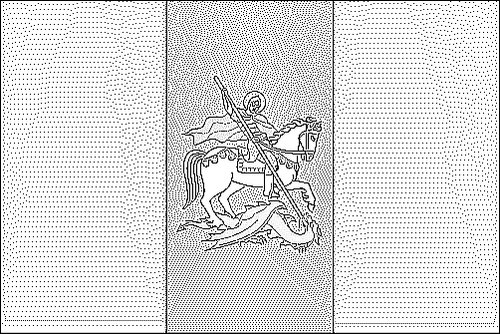 Outline of the flag of Kiev to color