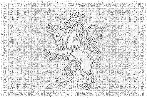 Outline of the flag of Lviv to color