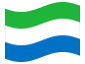 Animated flag Sierra Leone