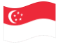 Animated flag Singapore