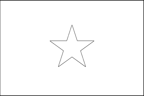 Outline of the flag of Somalia to color