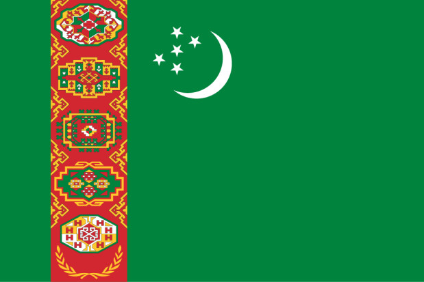 Flag Turkmenistan