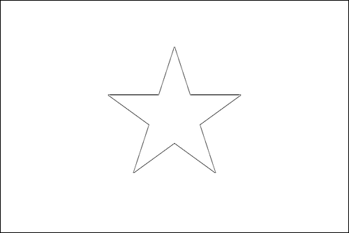 Outline of the flag of Vietnam to color