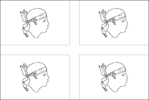 Outline of the flag of Sardinia to color