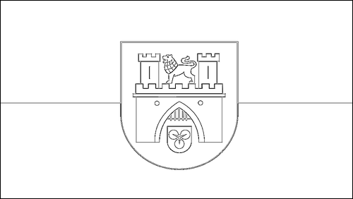 Outline of the flag of Hanover to color