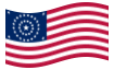 Animated flag USA 38 stars (1877 - 1890)