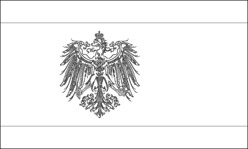Outline of the flag of Prussia (Kingdom of Prussia) to color