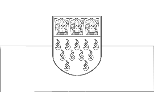 Outline of the flag of Cologne to color