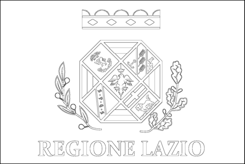 Outline of the flag of Latium to color