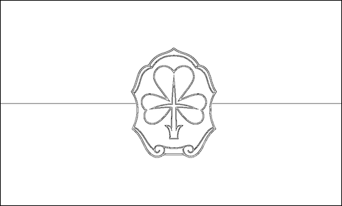 Outline of the flag of Fürth to color