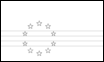 Cape Verde flag coloring page