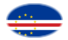 Oval vignette flag of Cape Verde