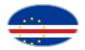 Oval vignette flag of Cape Verde