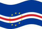 Static waving flag of Cape Verde