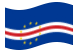Waving flag of Cape Verde