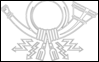 German Federal Post (service flag from 1950 to 1994) flag coloring page