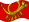 Static waving flag of German Federal Post (service flag from 1950 to 1994)