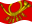 Static waving flag of German Federal Post (service flag from 1950 to 1994)
