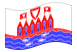 Waving flag of Heiligenhafen
