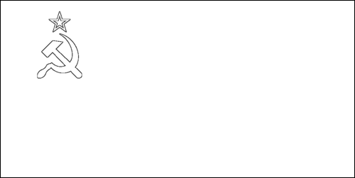 Outline of the flag of Soviet Union to color