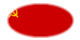 Oval vignette flag of Soviet Union