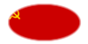 Oval vignette flag of Soviet Union