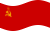 Static waving flag of Soviet Union