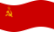Static waving flag of Soviet Union