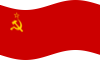 Static waving flag of Soviet Union