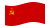 Waving flag of Soviet Union
