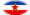 Oval vignette flag of Yugoslavia