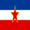 Square flag of Yugoslavia