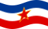 Static waving flag of Yugoslavia