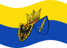 Static waving flag of Essen